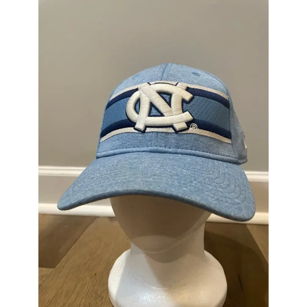 New Era NC State 39Thirty Baseball Hat Cap L/XL Blue with White Embroidered Logo